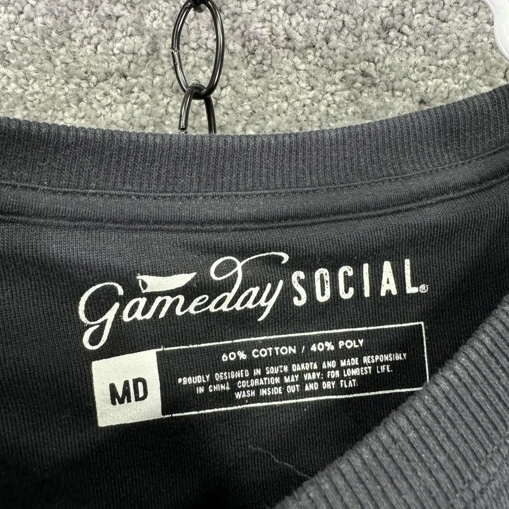 Gameday Social Sweatshirt Mens Medium Black Fleece Pullover USD Coyotes Crewneck